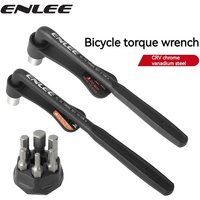 ENLEE Bicycle Torque Wrench with Bit Set Portable Small MTB Road Bike Allen Key Tool Socket Spanner For Bike Repair Kit