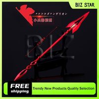 22cm/8.66in JP Anime Peripheral Spear of Longinu Katana Meatal Weapon model Asuka Evangelion Samurai sword Desktop Ornament Toy