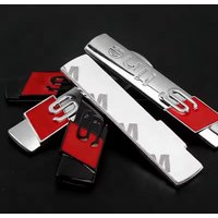 Car Front Grille SLine Badge Car Body Decoration Sticker Accessorie For Quattro for Audi s line c5 A8 TT Sportback Q3 c6 sline