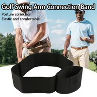 Adjustable Foldable Golf Swing Training Aid Arm Band Golf Trainer for Beginners Golfers Indoor Outdoor Practice Sports Accessory