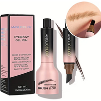 Wild yebrow Cream Waterproof Not Smudge Eyebrow Cream Long Lasting Color Rendering Smear-Proof Makeup 3D Brow Dye Cream Eyebrow