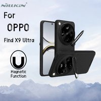 Nillkin For OPPO Find X9 ultra 5G Case Magnetic Camshield Prop Adapt Lens magsafe Camera with Stand Protection 360 Back Cove