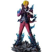 25cm One Piece Figure Sanji Anime Figures Pop Smoking Sanji Figurine Devil Foot Statue Pvc Collection Toys Kid Birthday Gift