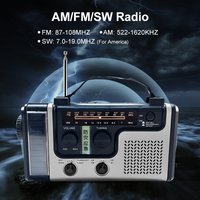 Emergency Multi-Powered Survival Radio: Solar & Hand Crank Dynamo with NOAA Weather Alerts,USB-C Charger for Outdoor & Crisis