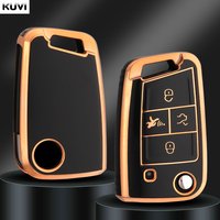 4 Buttons New TPU Car Key Case Cover Shell For VW Volkswagen Golf 7 MK7 Tiguan MK2 Seat Ateca Leon FR Ibiza Skoda Octavia Kodiaq