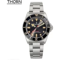 THORN 39mm Titanium Watch Homage Vintage PT5000 Movement Automatic Sapphire Crystal C3 Super Luminous 200M Waterproof Watches