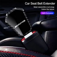 Carbon Fiber Car Seat Belt Clip Extender Badge Lock Buckle For Mercedes Benz AMG W203 W205 W206 W211 W220 W212 W201 W210 Brabus