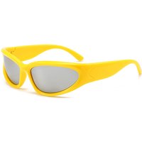 Cross-border new fashion futuristic trendy sunglasses for men, riding sports sunglasses, Y2K millennial style sunglasses for wom