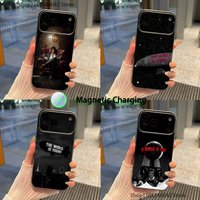 Scarfaces The World Is Yours Magnetic Wireless Charging Transparent gray Phone Case For iPhone 17,16,15,14,13,12,11,Pro,Max,Plus