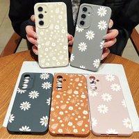 Ins Elegant Style Daisy Leather Texture Case For OPPO Reno 13 14 12 11 10 Pro 13F 12F 11F 5G Reno 7 4G 5 6 Lite 8T 7Z 8Z 8 Cover