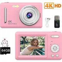Aparat cyfrowy 4K z autofokusem, idealny do wideo, kamera HD 1080P, 44 MP, z 2,4-calowym wyświetlaczem LCD, 16-krotny zoom cyfrowy, kamera wideo do fotografii.