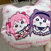 In Stock Cute Homemade Puella Magi Madoka Magica Kaname Madoka Akemi Homura Co Hachiware Plush Pillow Diamond Velvet Pillow Gift