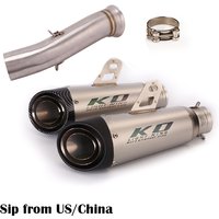 Exhaust Pipe Slip On Motorcycle Muffler Vent Tip Middle Connection Racing Exhaust Tube Stainless Steel Modified For DUKE 790