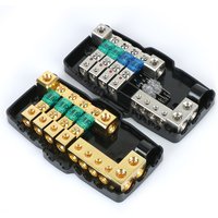 24V 12V 30A 60A Fuse Blade Box Splitter Block DC Distribution LED Indicator Accessores For Car Player Audio Stereo Fuses Holder
