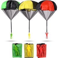 Hand Throwing Mini Soldier Parachute Funny Toy for Kid Game Play Educational With Figure Soldier Outdoor Fun Sports Play Game