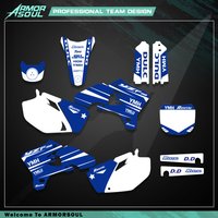 Motocross Team Graphics Background Decal Stickers Kits for YAMAHA YZ250F YZ450F YZF 250 450 2003-2005 YZ 250 450 F 250F 450F