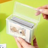4Pcs Plastic Playing Card Storage Box Portable Poker Card Case Business Card Holder Desktop Pencil Postcard Organizer Boxs
