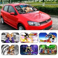 D-Dragon Anime B-Ball Novelty Car Front Windshield Sunshade 70x130cm Cartoon Foils Car Window Windscreen Cover