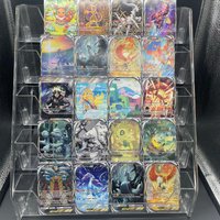 20Pcs/set Anime PTCG TCG POCKET English Collection Card Pichu Mew Rayquaza Mewtwo Lillie Trainers Collector Party Gifts