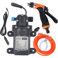 12V Electric High Pressure Car Washing Machine Kit with Wash Sprayer 2 Modes Power Cable And Hoses for Vehicle Cleaning