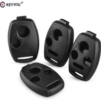 KEYYOU Car Key Case Shell Remote Fob Cover For HONDA Accord CRV Pilot Civic 2003 2007 2008 2009 2010 2011 2012 2013