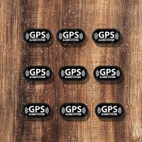 9Pcs GPS Warning Waterproof Stickers Universal Fit Self-Adhesive for Bicycle Scooter Car