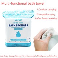 25pcs Disposable Rinse Free Bathing Wipes Shower Wipes Larger No Rinse Bathing Wipes for Adults Soap Infused Free Bath Wipes