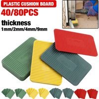 40/80Pcs Plastic Gaskets, 4 Sizes, Used For Adjusting Door And Window Frames, Leveling Tiles, PP Gaskets, Wedges