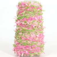 Fil de papier papillon arc-en-ciel de 330 mètres/bobine, mélange fantaisie coloré, fil partenaire pour tricoter à la main, fournitures de pull d'été