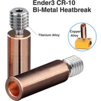 Ender3 CR10 Bi-Metal Heatbreak/Stainless Steel Throat BiMetal Titanium + Copper Heatbreak for Ender 3V2 Neptune 4 Ender 5