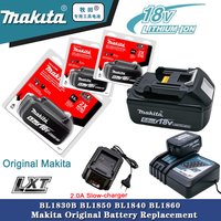 Original Makita 18V 6.0AH Li-ion Battery Charger with LED Display BL1830 BL1430 DC18Ra Electric Power DC18Rct 3A Charging Tool