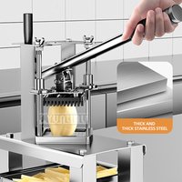 Stainless Steel Potato Slicer Commercial Manual Vegetable Cutting Strip Machine Processador