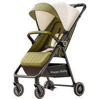 Stroller Suitable for Babies aged 0–3 years Dual Front Wheel Suspension Adjustable Seat Recline Foldable Stroller