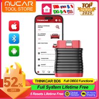 Thinkcar BD6 OBD2 Scanner Full System Diagnostic Tools Oil/Brake/IMMO Key/ETS/ABS 5 Resets Car Code Reader Mucar Car Scan Tool