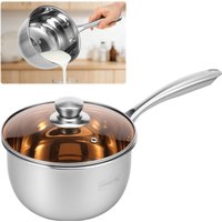 Stainless Steel Sauce Pot Heavy Duty Butter Warmer Measuring Pan Milk Warmer Pot Kitchen Cooking Small Induction Cookware Pot