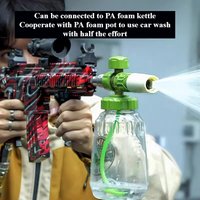 High Pressure Car Wash Gun Portable Handheld Booster Spray Water Gun Compatible with PA Foam Pot