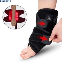 660nm 850nm Infrared Phototherapy Belt for Hand Foot Wrist Pain Relief Wound Healing Brace LED Red Light Therapy Ankle Massager