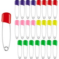 5/10Pcs Plastic Safety Pin 2.2in Stainless Steel Diaper Pins Safe Locking Closures Special Events Crafts Colorful Laundry Pins