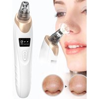 6 Pieces Electric Blackhead Remover Portable USB Facial Pore Cleaner Spot Acne Pimple Black Head 3 levels Clean Beauty Machine