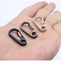 10pcs 3cm Mini Spring Clasps EDC Keychain Tactical Camping Bottle Hooks Paracord Carabiners