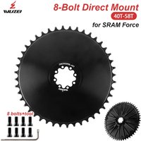 WUZEI 8 Schrauben Kettenblatt für SRAM AXS Force Red Direct Mount Rennrad Kettenblatt 40 42 44 46T48T8 Bolzen schmale breite Krone