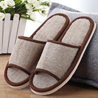 Women Men Couple Slippers Home Indoor Cozy Comfortable Non-Slip Flat Sandals Casual Floor Shoes
