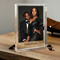 1 Custom Acrylic Plaque – Customizable with Photos; Birthday Gift for Friends, Women, Mothers, and Grandmothers; Tabletop Orname