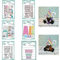 2026 New Swallowtail Flag Labels with Scattered Sizes Metal Cutting Dies Clear Stamps Scrapbooking Greeting Card Handmade DIY