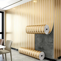 Metallic Grid Stripe Peel and Stick Wallpaper Self Adhesive Wall Stickers TV Background Living Room Home Decor DIY Room