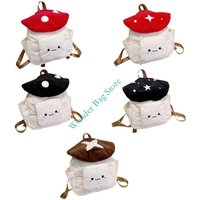 Mushroom Backpacks Purses for Girls Women,Travel Daypack School Book Bag Handbags Drawstring Backpacks