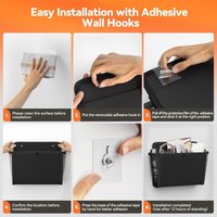 2PCS RV Shoe Storage Door Shoe Rack with Large Deep Pockets Suitable for Campers Narrow Space Wardrobe Organizer