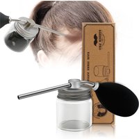 Professional Salon Hair Building Tool Hairdressing Silicone Bottle Translucent Hair Fiber Dry Powder Spray Bottle Applicator
