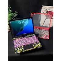 360° Rotatable Keyboard Case For iPad 10/11 10.9", 7 Color Backlit Wireless Keyboard Touchpad Cover With Pencil Holder & Type-C