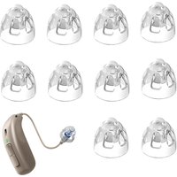 Hearing Aid Domes for Oticon Replacements,Minifit Open Bass Vent Domes(6mm/8mm/10mm/12mm),Universal Domes for Oticon Hearing Aid